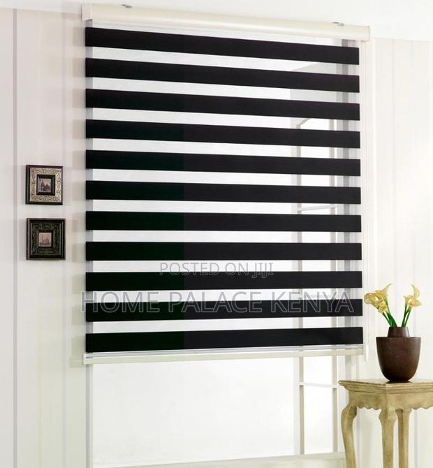 Horizontal Blinds: Modern Zebra Window Shade Roller Blinds