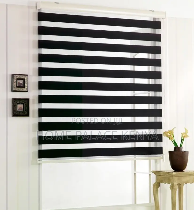 Horizontal Blinds: Modern Zebra Window Shade Roller Blinds