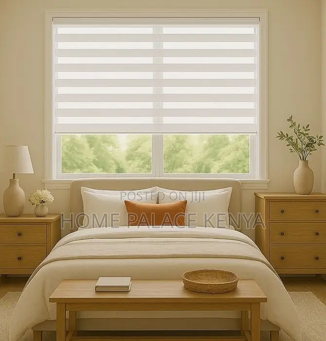 Horizontal Blinds: Modern Zebra Window Shade Roller Blinds
