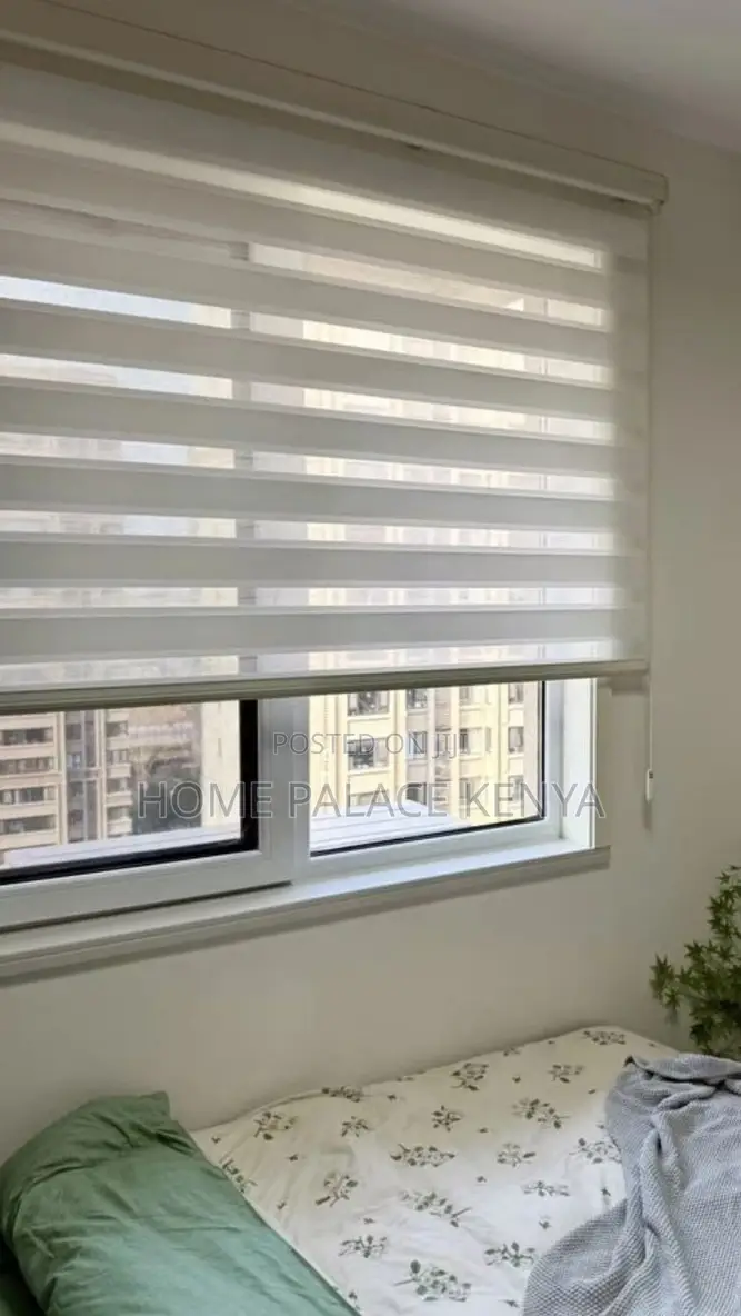Horizontal Blinds: Modern Zebra Window Shade Roller Blinds