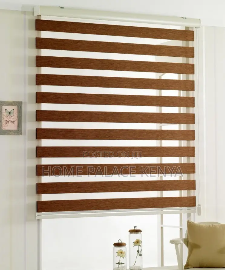 Horizontal Blinds: Modern Zebra Window Shade Roller Blinds