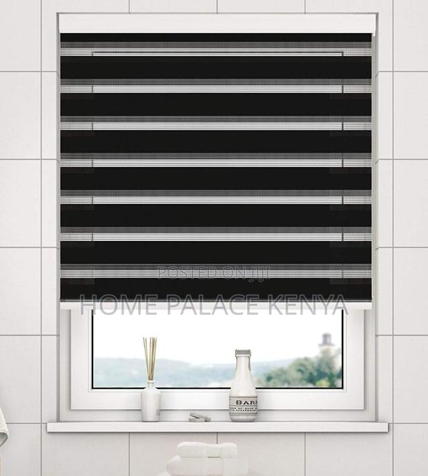 Horizontal Blinds: Modern Zebra Window Shade Roller Blinds - thumbnail 11