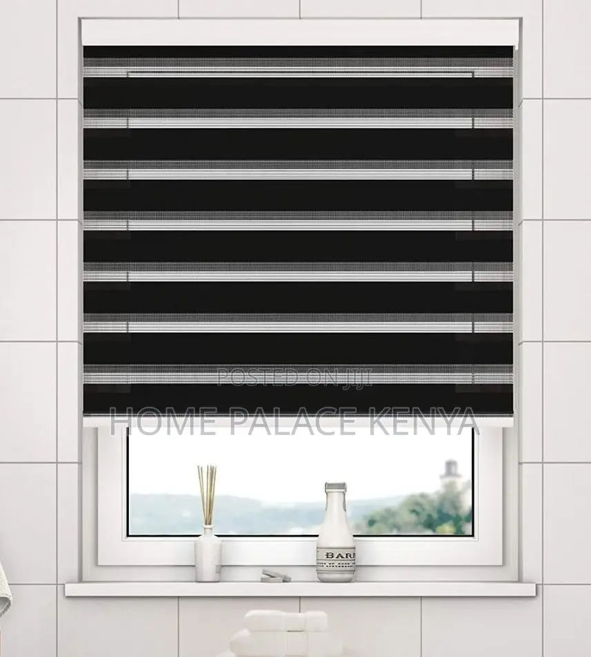 Horizontal Blinds: Modern Zebra Window Shade Roller Blinds