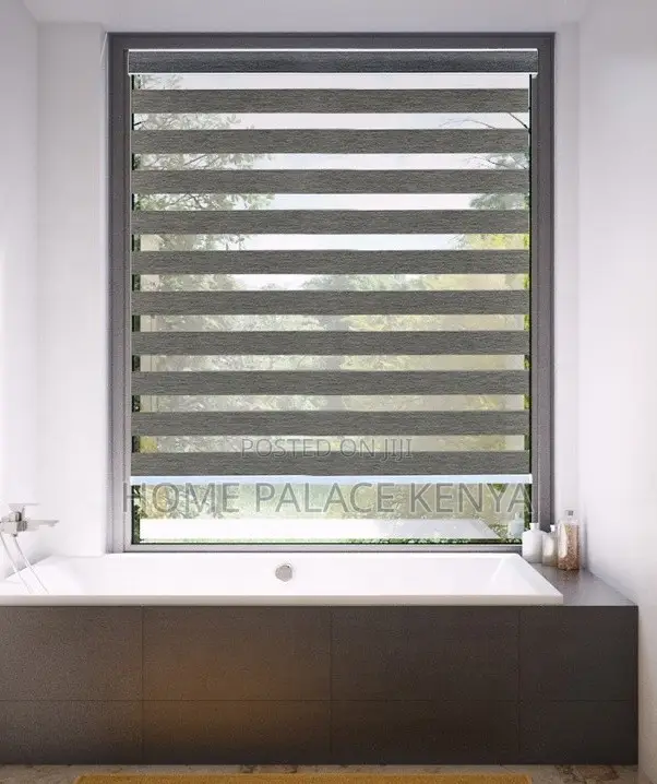 Horizontal Blinds: Modern Zebra Window Shade Roller Blinds