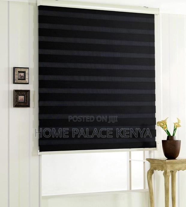 Horizontal Blinds: Modern Zebra Window Shade Roller Blinds - thumbnail 13