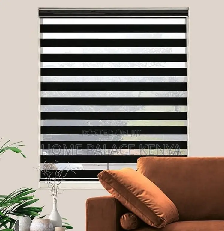 Horizontal Blinds: Modern Zebra Window Shade Roller Blinds