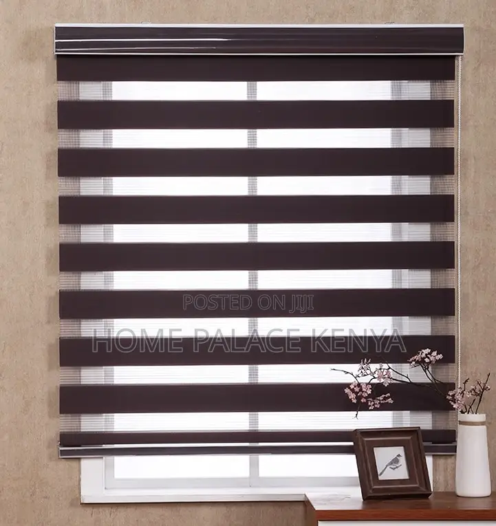 Horizontal Blinds: Modern Zebra Window Shade Roller Blinds