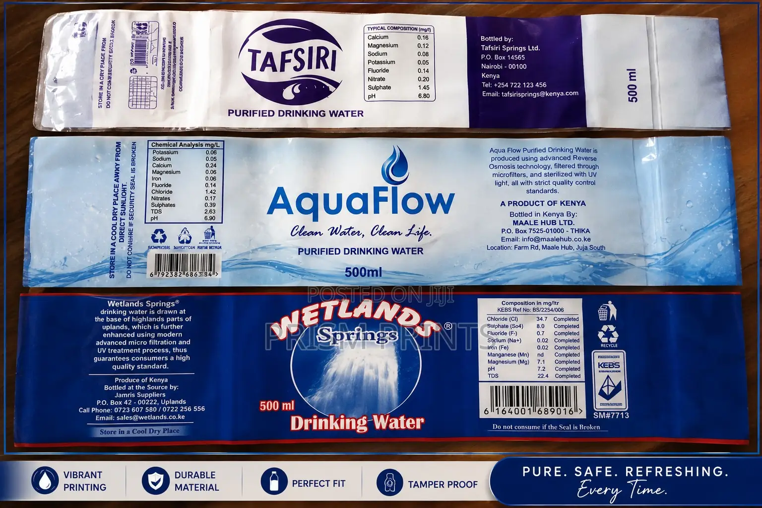 Nylon Shrink Sleeve for Water Bottle Labels