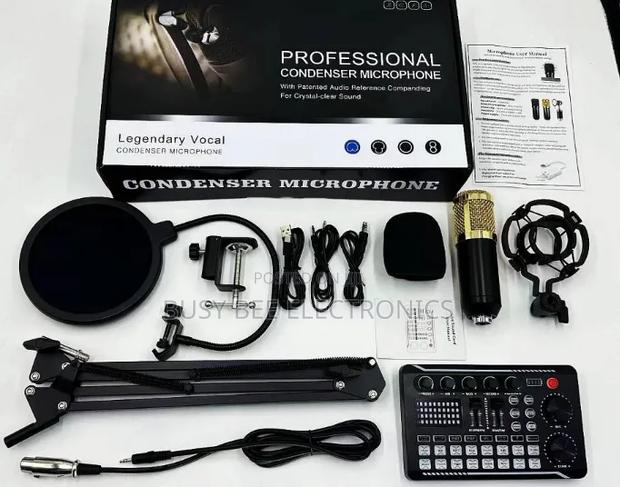 Bm800 Condenser Microphone F998 Sound Card for Karaoke