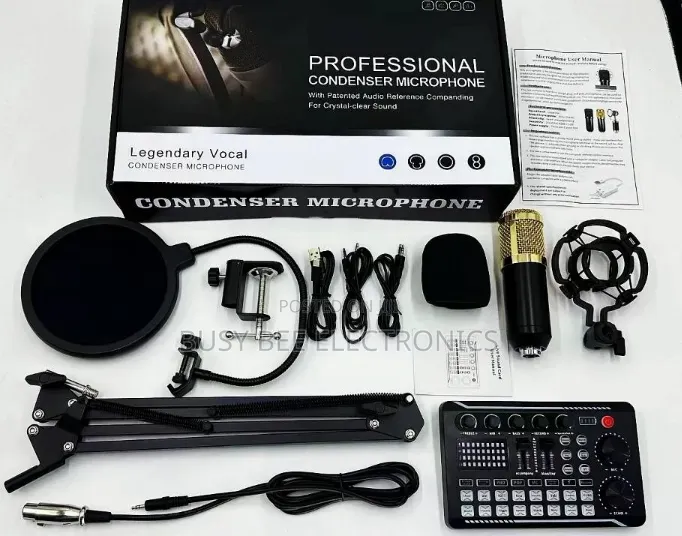Bm800 Condenser Microphone F998 Sound Card for Karaoke