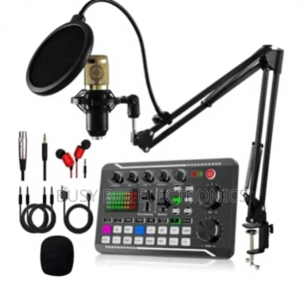 Bm800 Condenser Microphone F998 Sound Card for Karaoke