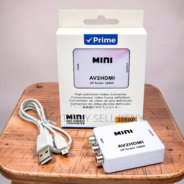 Smooth Playback Av2hdmi Audio and Video Converter With 1080p Up Scaler