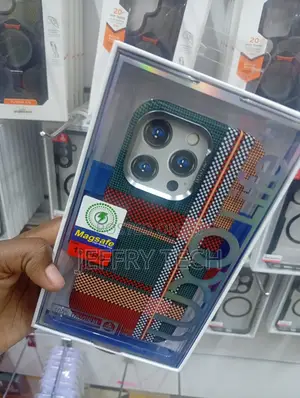 iPhone 16 Pro in a Multicolored Plaid or Tribal Pattern.
