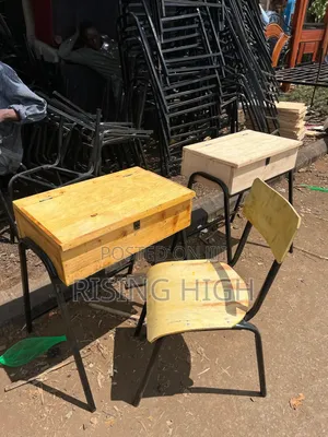 Strong Metal Lockers With Student Chairs