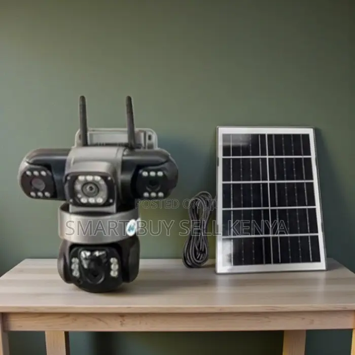 Crystal Clear Footage Smart Detection 4g PTZ Three Lens Solar Camera