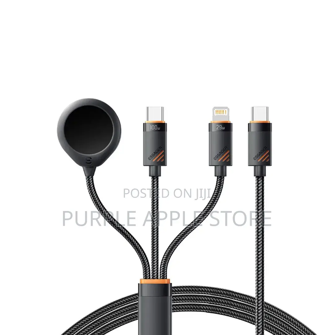 Essager 3-in-1 Apple Watch Cable | Fast Charging Multi Cable