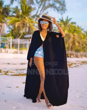Trendy Chiffon Kimono Cover Up Beach Wear