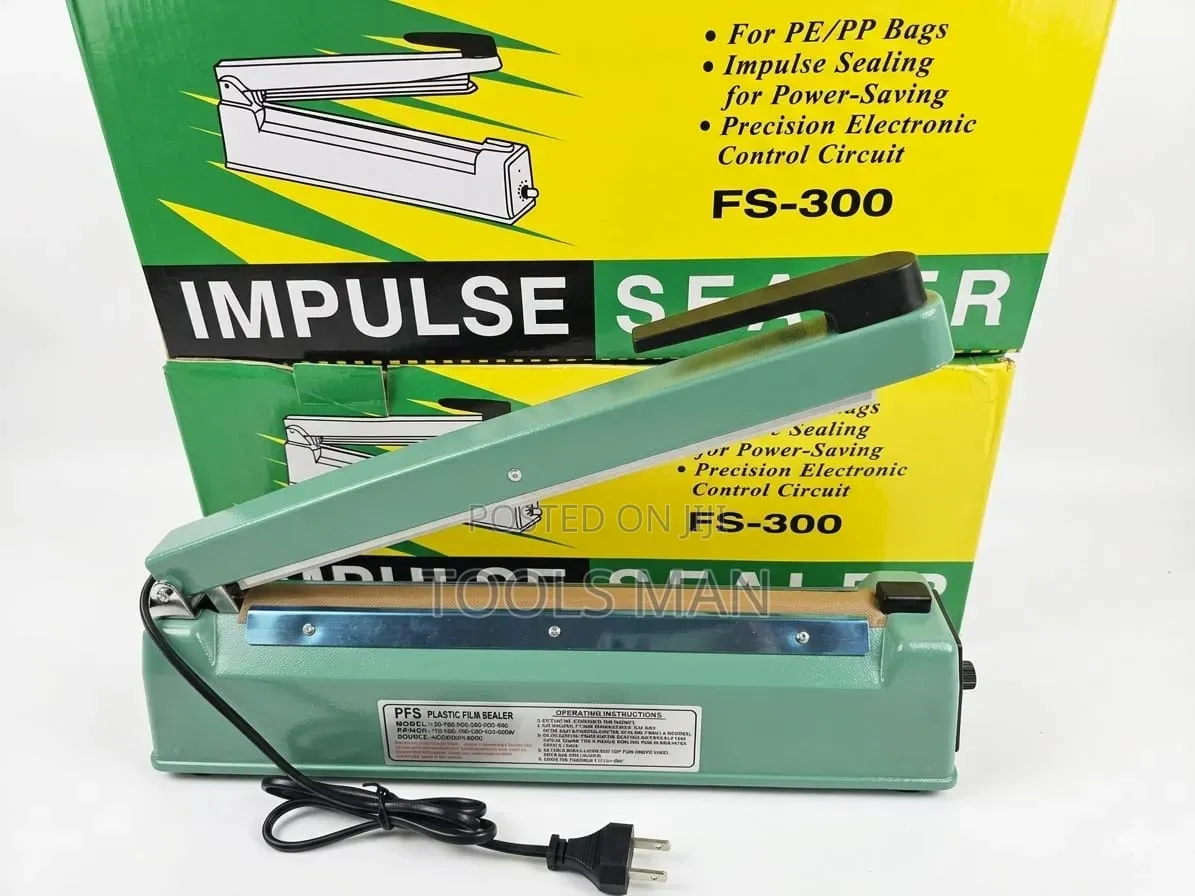 Fs-300 Manual Impulse Sealer Machine for Plastic Bag Sealing 300mm.