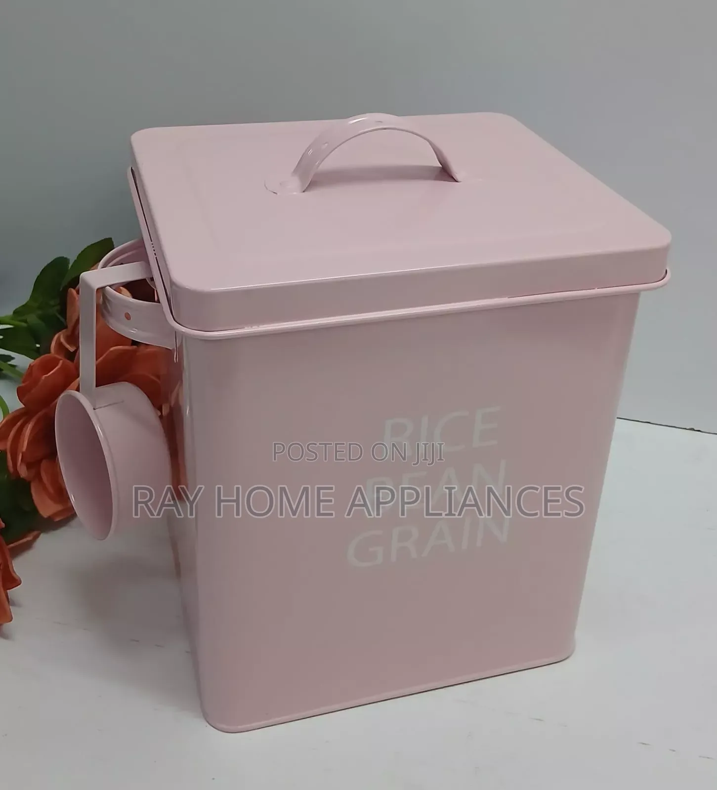 Square Metallic Storage Box Laundry Detergent/Powder/Food Freshness