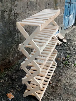 5 Layers Shoes Rack. Pallet Framed - Racks Pattern