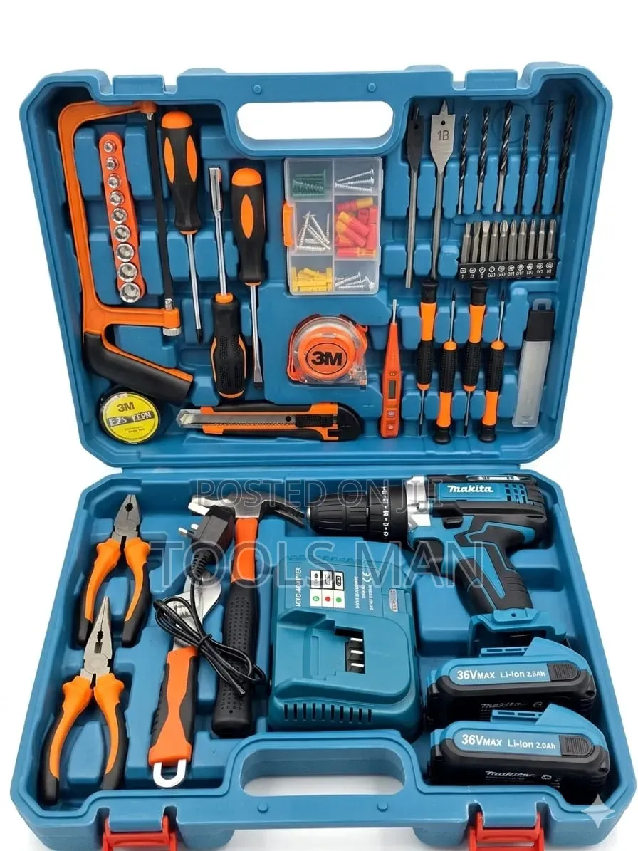 Makita 36v Cordless Drill Professional 100+ Piece Tool Kit Set.