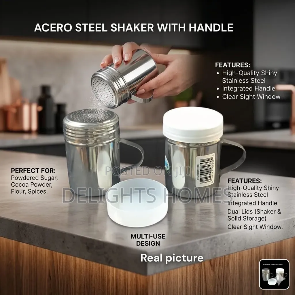 Acero Steel Shaker With Handle_b