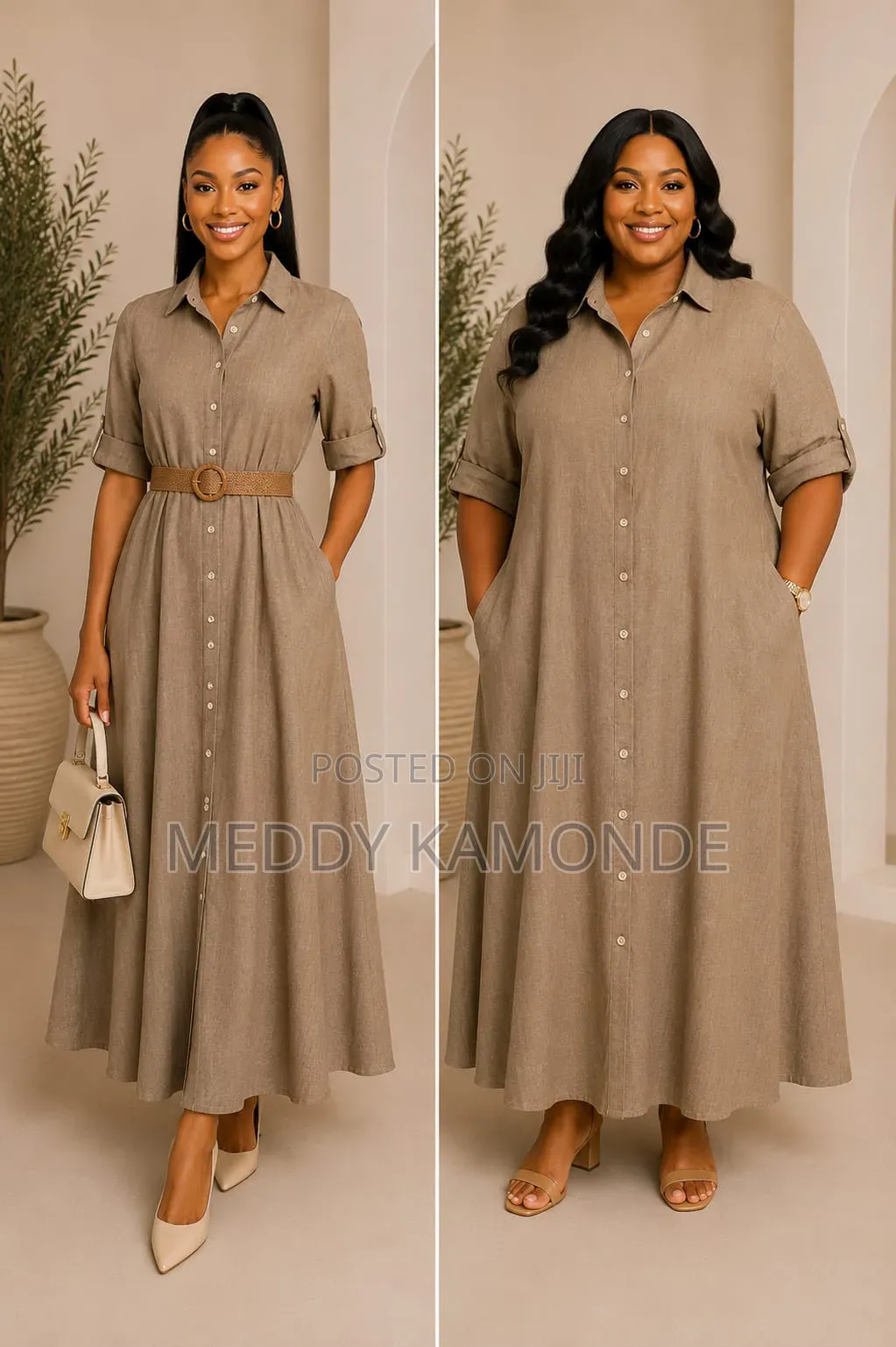 Button Shirt Dress