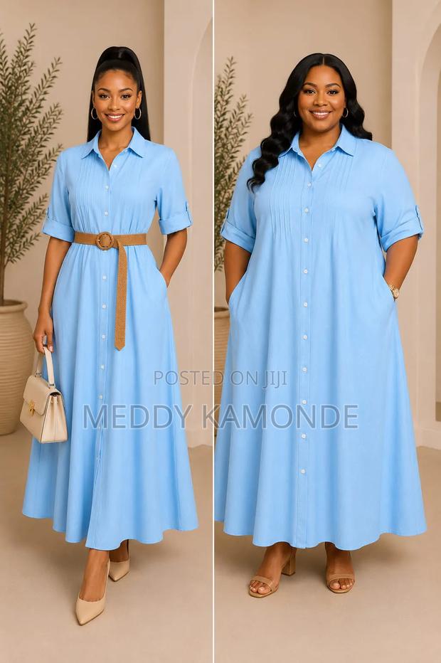 Mastard Long Belted Dress - thumbnail 2