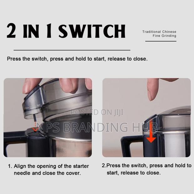 300w Stainless Electric Coffee Grinder Hbc - thumbnail 2