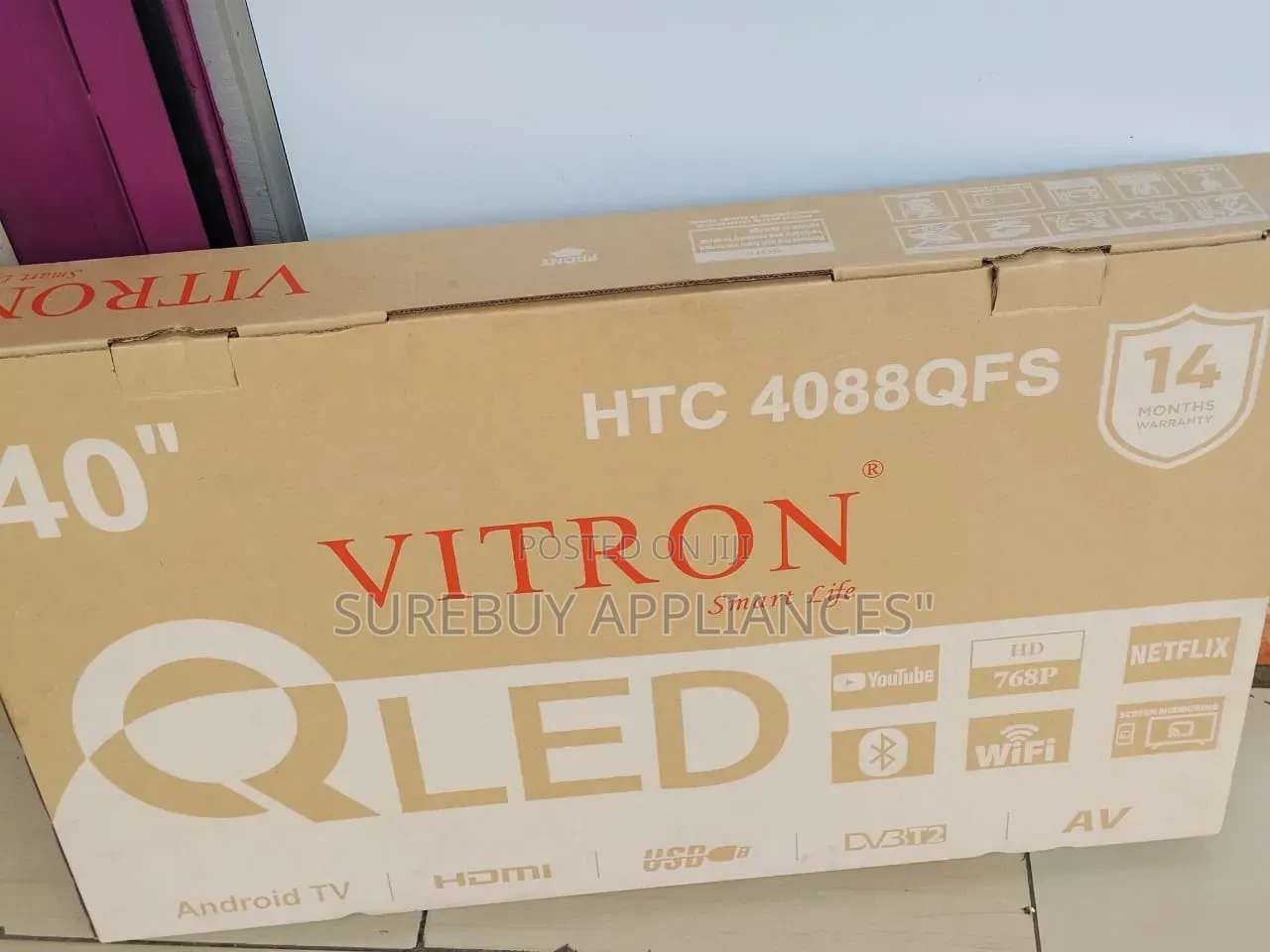 Vitron 40 Inch Ultra Clear Qled Smart Tv