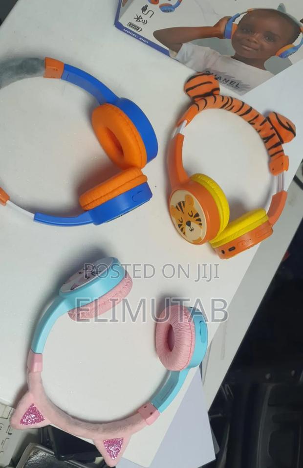 Elimutab Kids Wireless Headphones - Tiger - thumbnail 2