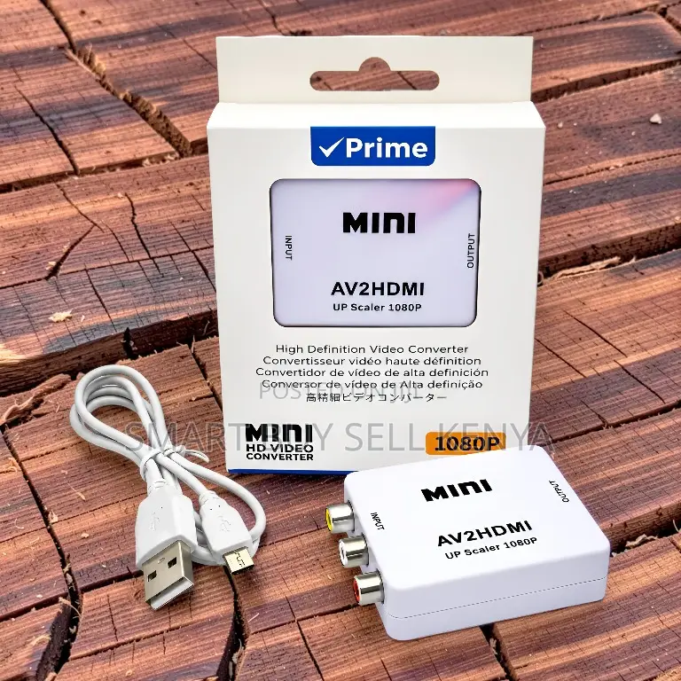 Easy Setup Av2hdmi Audio and Video Converter With 1080p Up Scaler