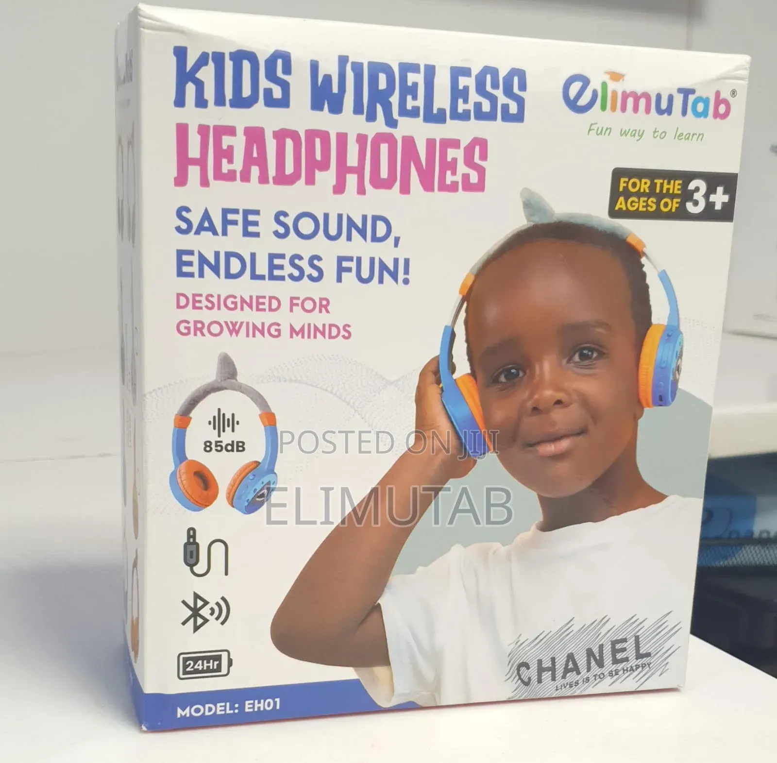 Elimutab Kids Wireless Headphones - Shark
