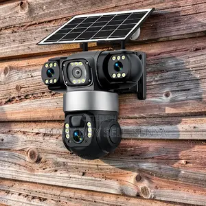 Continuous Operation Smart Security 4g PTZ Three Lens Solar Camera