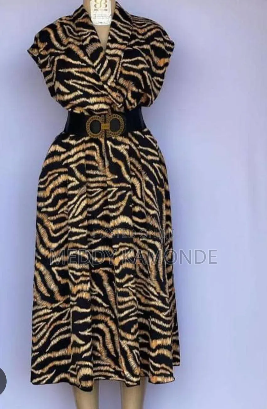 Elegant Brownish Dress+Belt