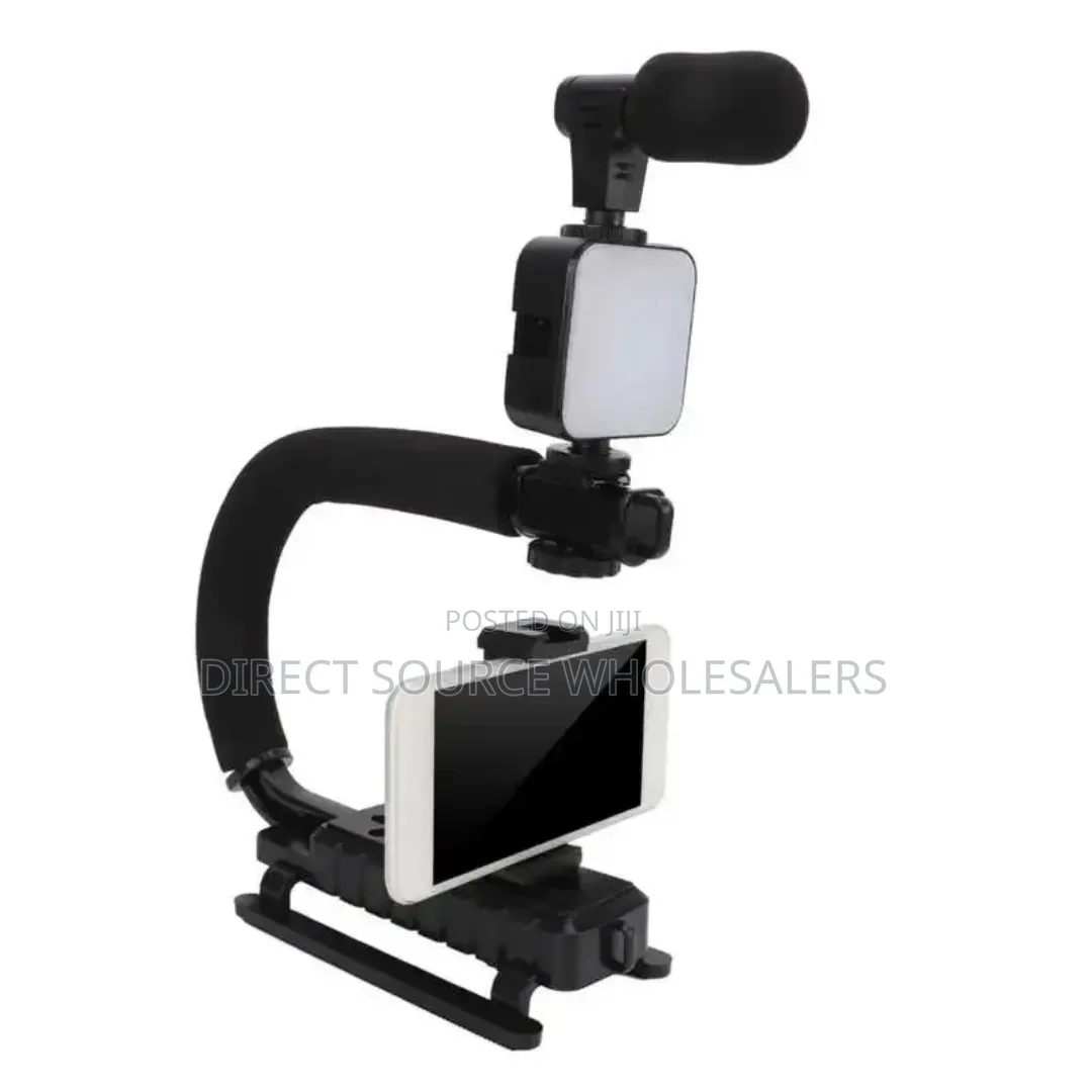 Pk-777 5-in-1 Content Creator Kit With Mic, Led Light Tripod