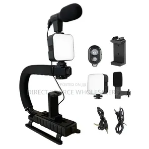 Pk-777 5-in-1 Content Creator Kit With Mic, Led Light Tripod