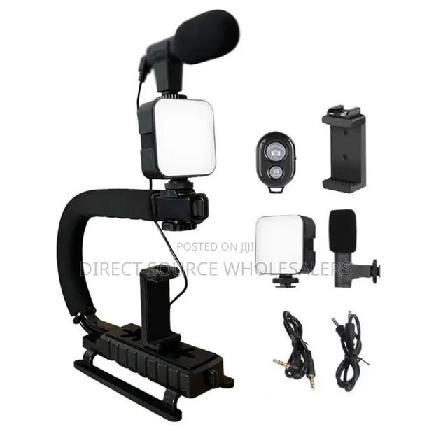 Pk-777 5-in-1 Content Creator Kit With Mic, Led Light Tripod - thumbnail 2