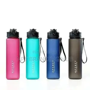 800ml Water Bottle Motivational With Time Marker Leak-proof Cup Hbc