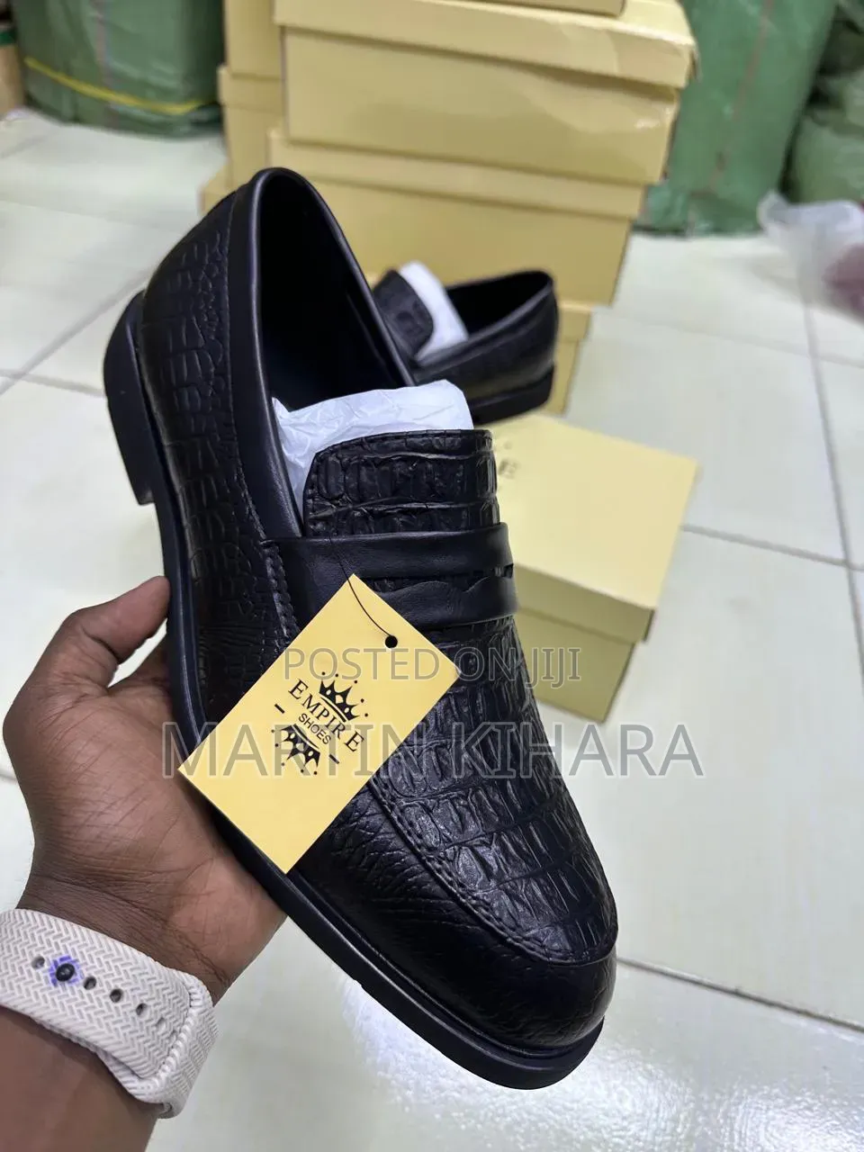 Empire Laceless Men Official Shoes (Size 39-45)