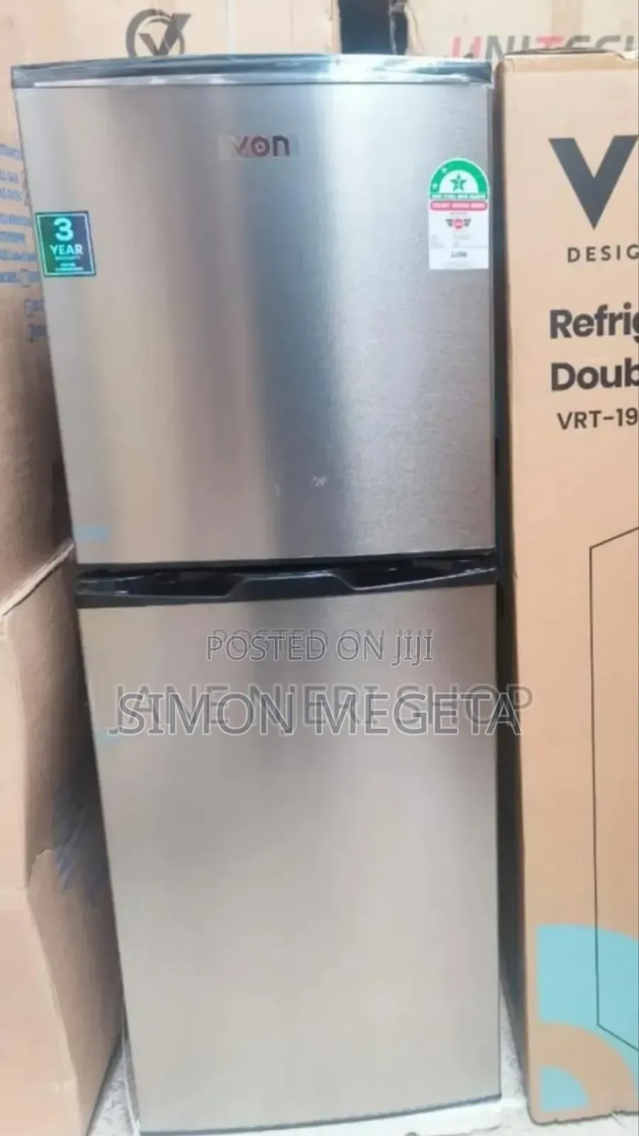 Two Doored Original Von 195l Fridge