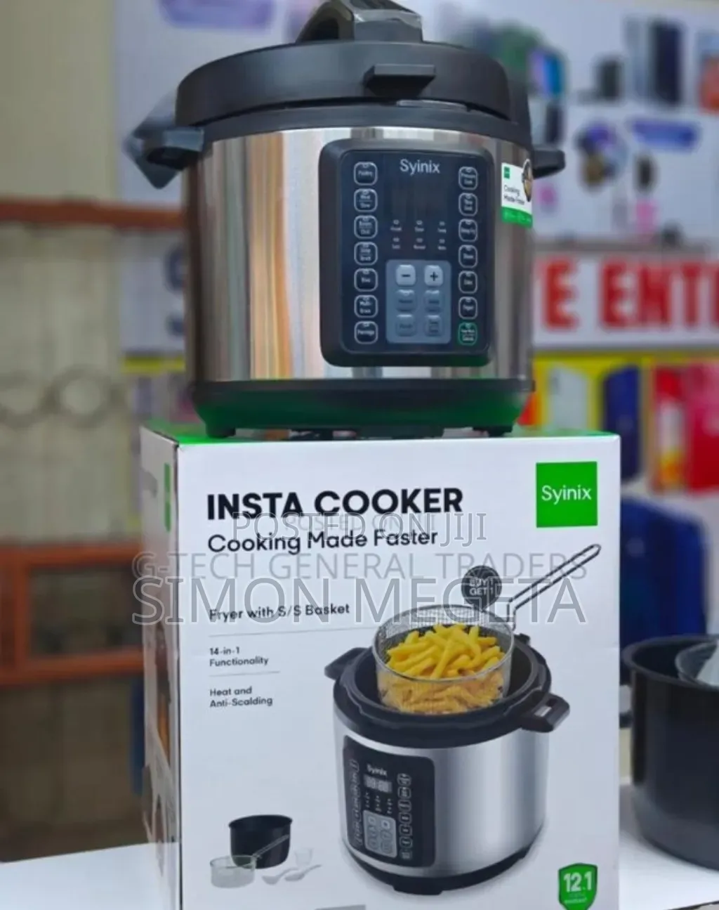 Silver One Syinix 6l Pressure Cooker