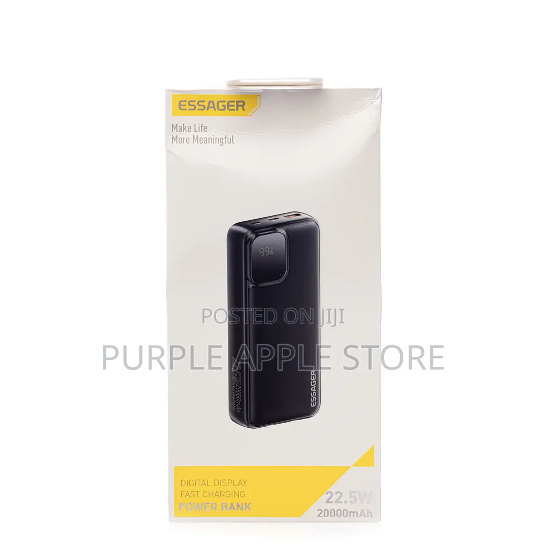 Essager 22.5w 20000mah Power Bank With Cable