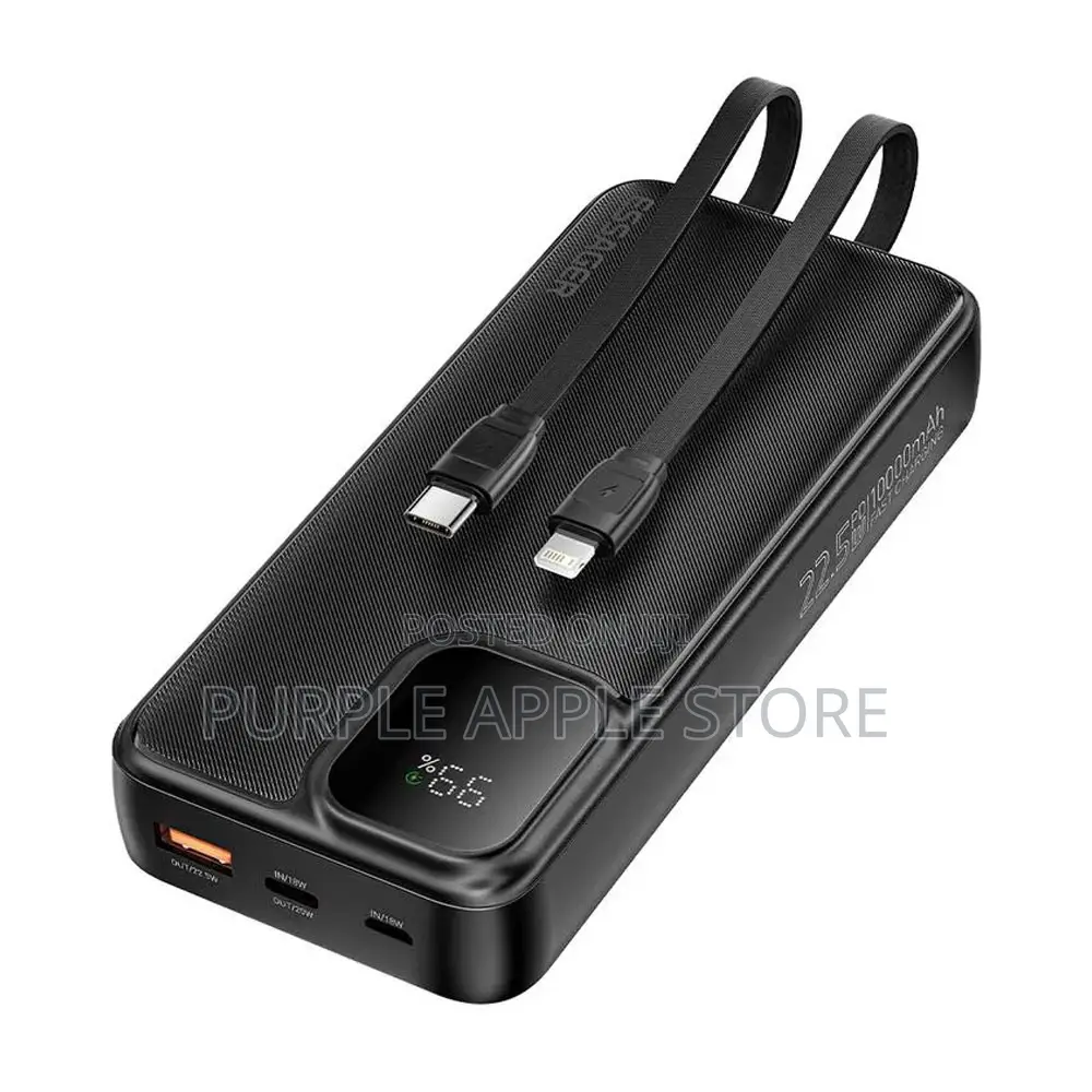 Essager 22.5w 10000mah Power Bank With Cables