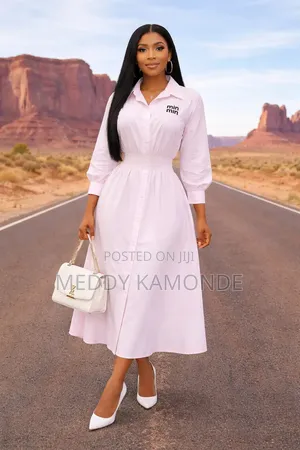 Stylish Light Pink Long Dress