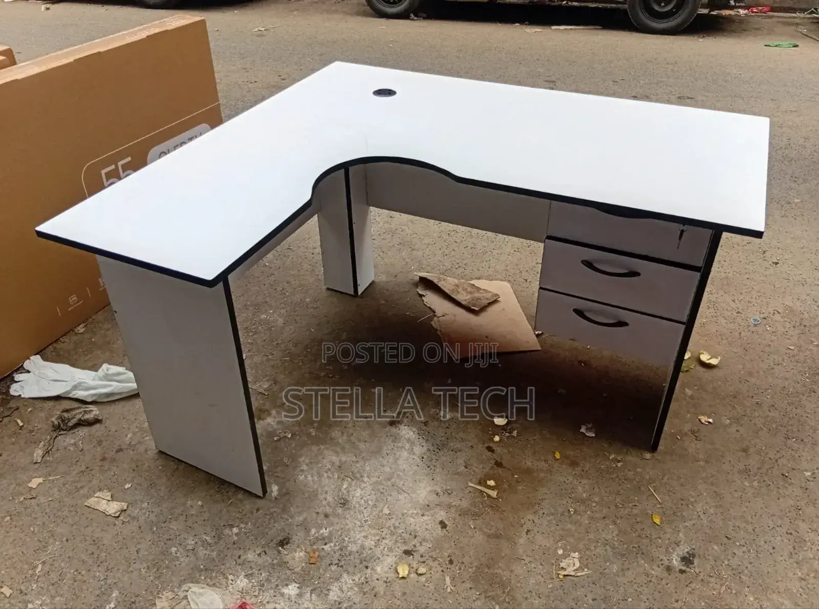 1 Metre Office Study Table/Desk With Office Chair With Headrest