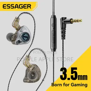 Essager Spiral 3.5mm Gaming Earphones With Control