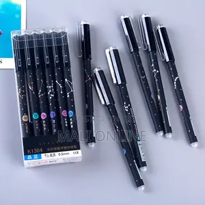 12piece Erasable Gel Ink Pens With Eraser Office School Stationery