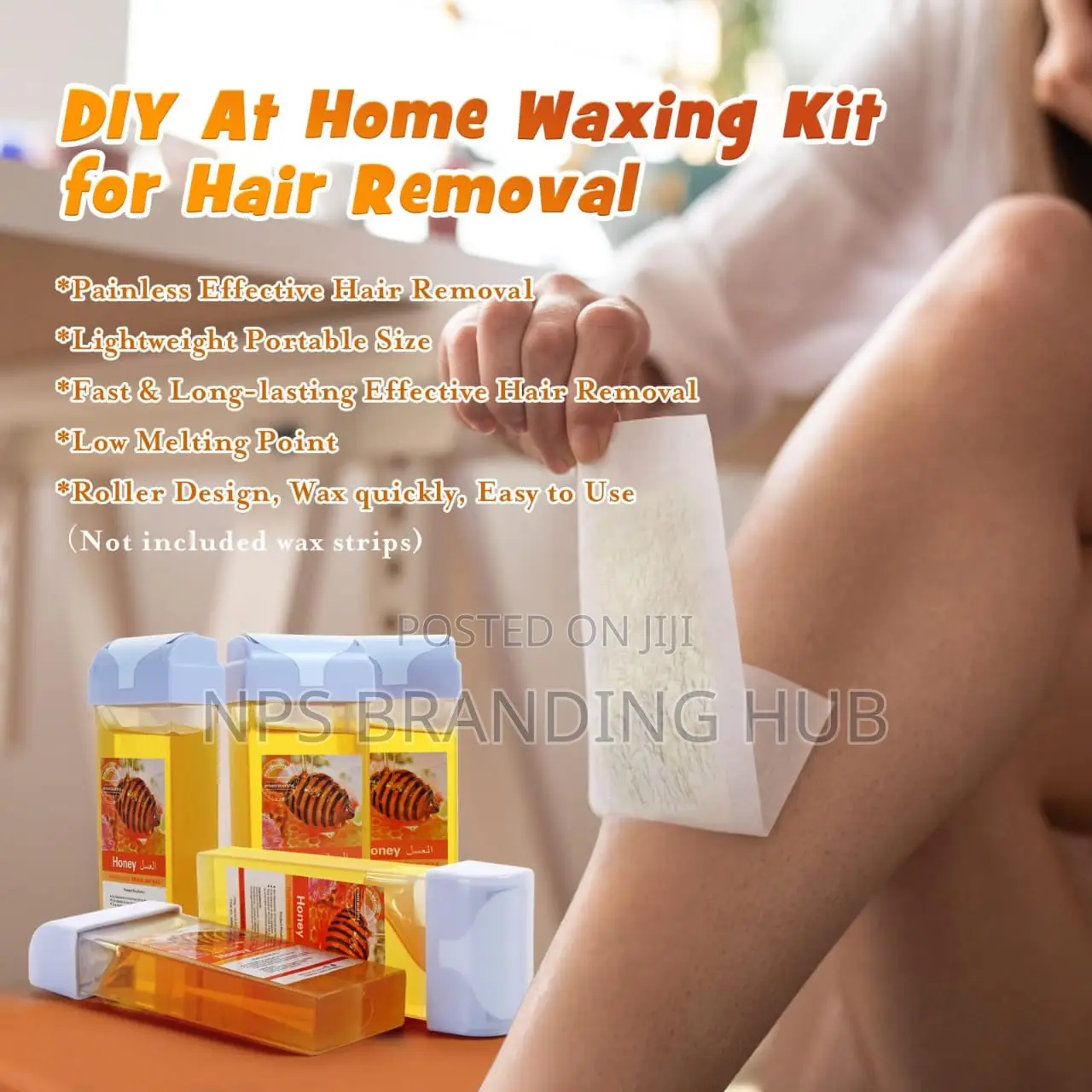 Painless Roll-on Wax Depilatory Honey Aloe Vera Hbc