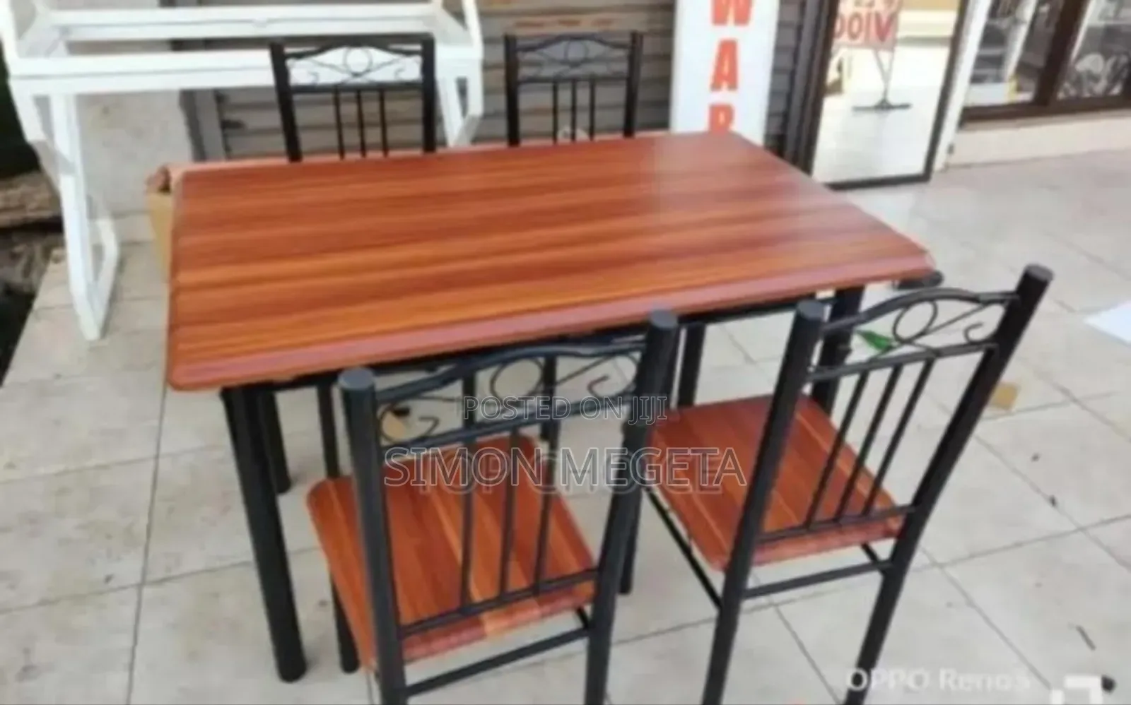 Assembled Four Seater Wooden Dining Table